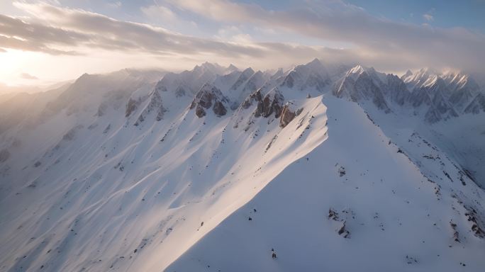 绵延不绝：探索皑皑雪山的壮观美景