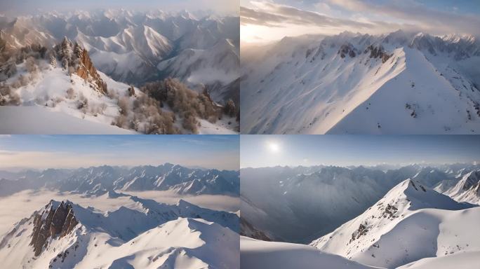 绵延不绝：探索皑皑雪山的壮观美景