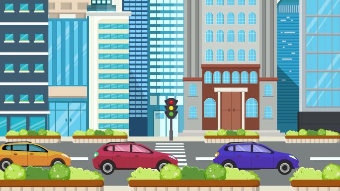 【原创】城市交通农村交通车辆动画