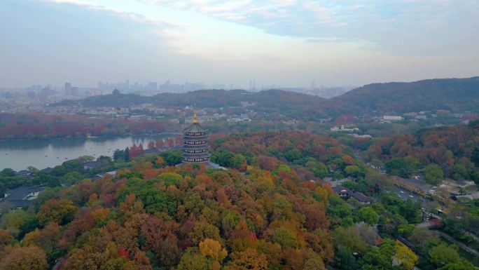 杭州城市风景合集航拍