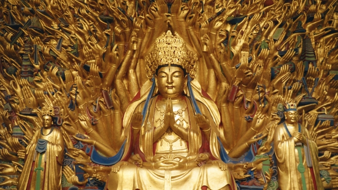 大足石刻千手观音