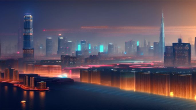 AIGC作品 未来科技科幻城市