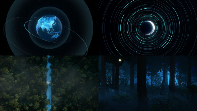 创意片头科技人工智能开场视屏素材