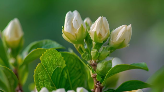 茉莉花  花 茉莉花茶 采茶