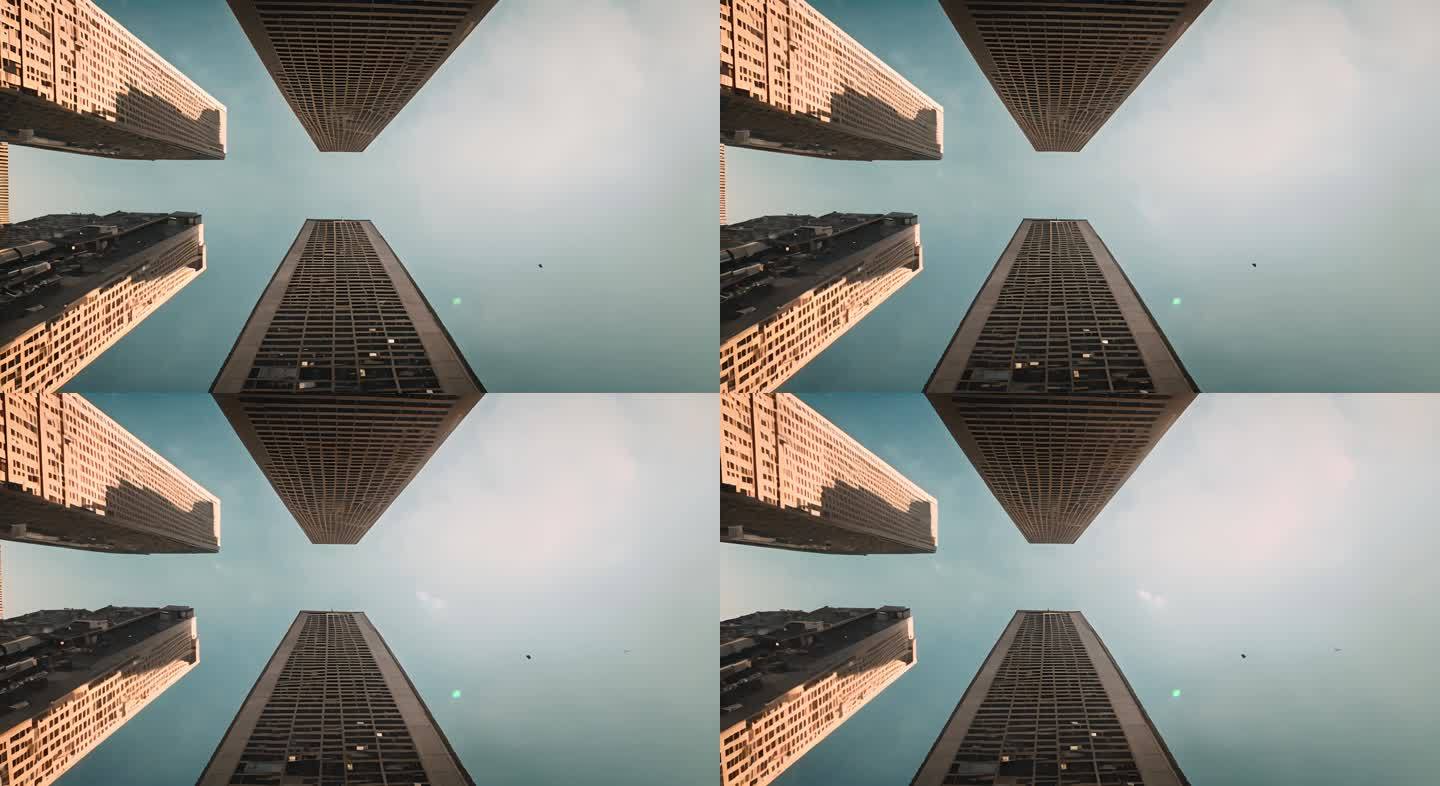 空中城市景观摩天大楼