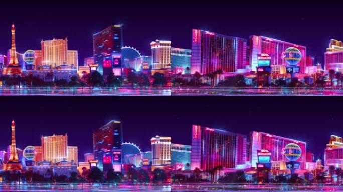8k未来城市 城市夜景loop