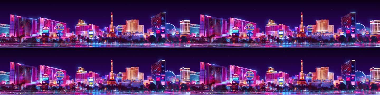 8k未来城市 城市夜景loop