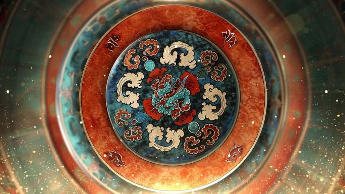 4K唐风格代纹饰 古代花纹 少数民族敦煌