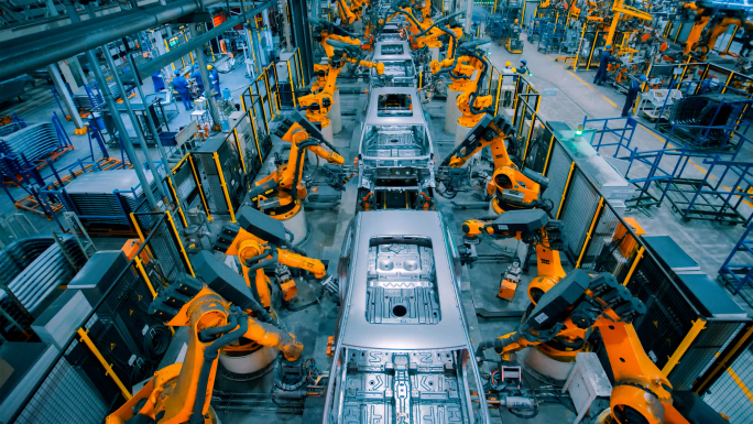 工业汽车生产工业制造智能生产线现代新能源