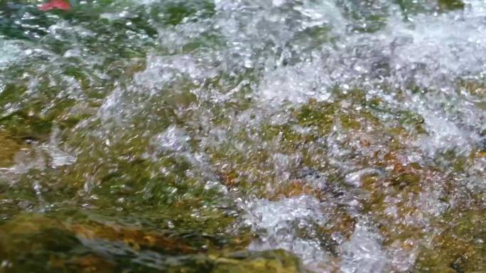 河边流水河流河水小溪山泉泉水流体液体水流