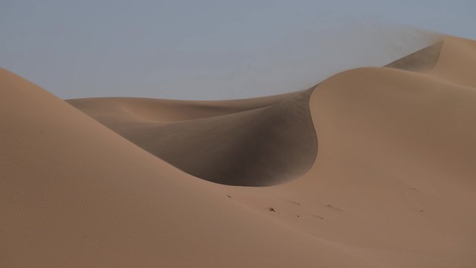 沙漠 风沙 风沙 扬沙 沙漠曲线 沙浪
