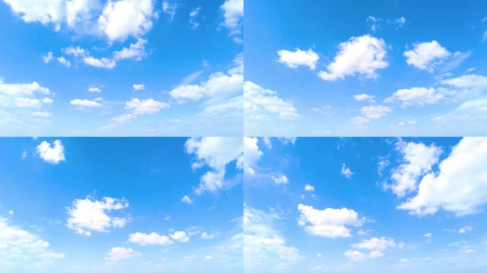 蓝天白云风景延时摄影视频素材4