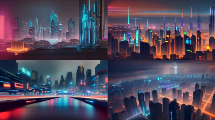 AIGC作品 未来科技科幻城市