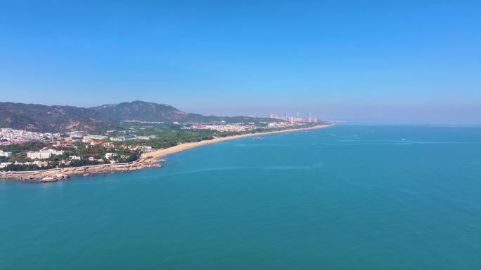 东海大海海边海水海浪沙滩海滩航拍风景唯美