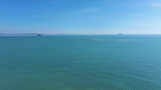 东海大海海边海水海浪沙滩海滩航拍风景唯美