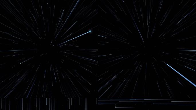 【AE+视频】4K粒子光线不同方向穿梭