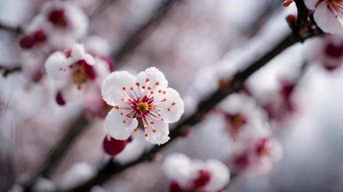 冬季梅花