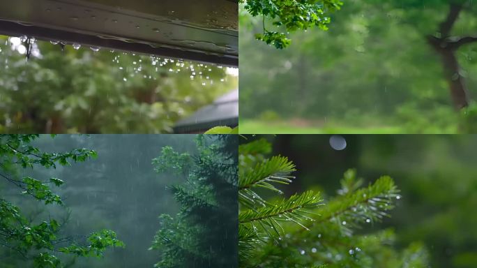 森林中的雨