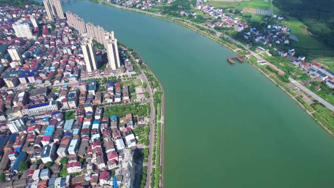 中国湖南株洲市攸县洣水河风光