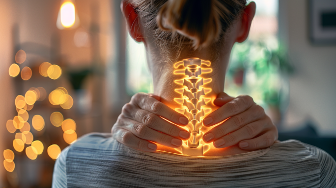 腰椎酸痛 +人体扫描 人体脊椎 颈椎健康