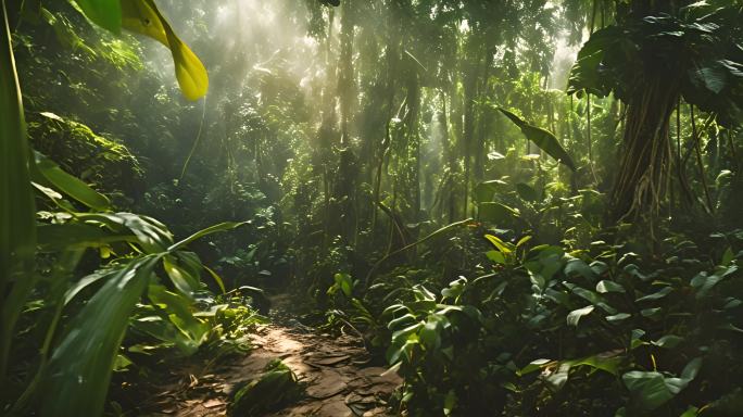 热带雨林的美丽风光：森林深处的自然奇观