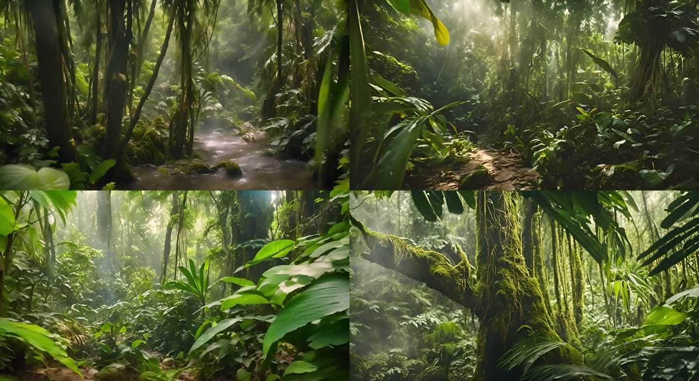热带雨林的美丽风光：森林深处的自然奇观