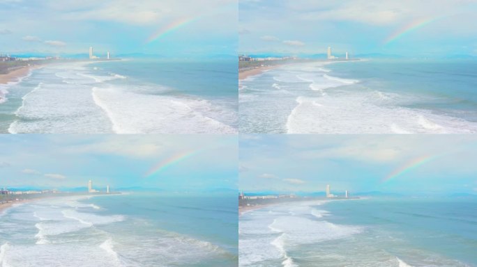 海滩上的彩虹