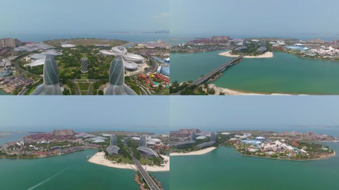 原创航拍海南儋州海花岛