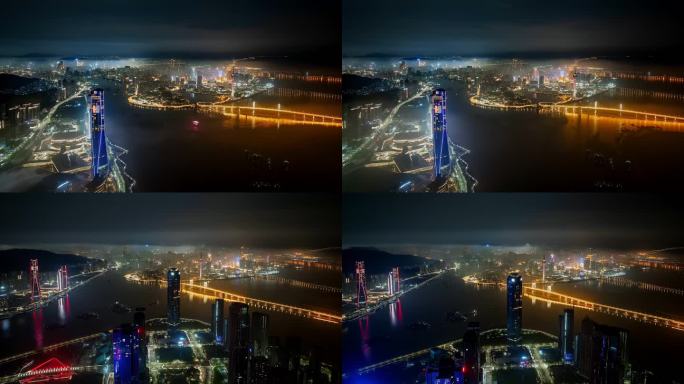 粤港澳大湾区澳门雨中延时4k