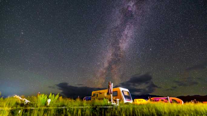 赛里木湖星空4K延时