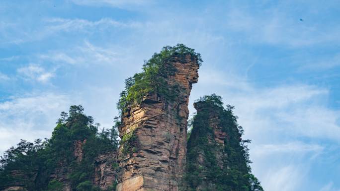 黄石寨山峰延时