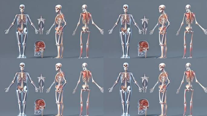 全身骨骼肌肉骨骼人体器官