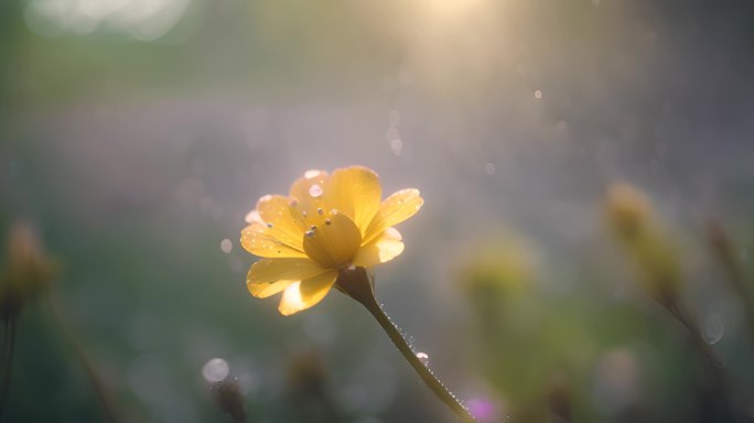 小清新鲜花阳光小黄花