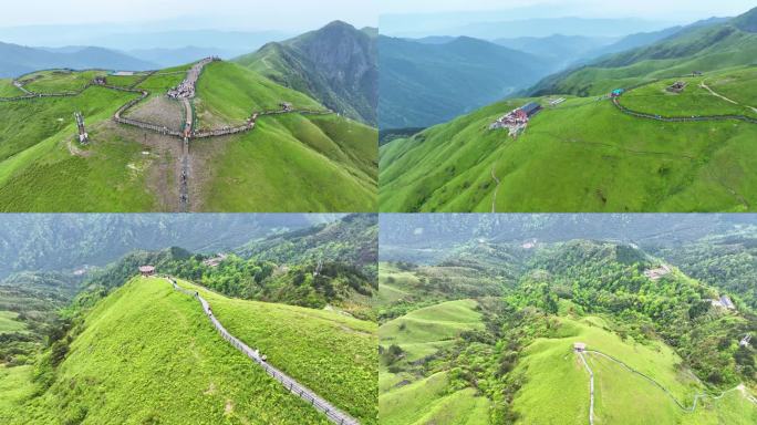 江西武功山航拍素材