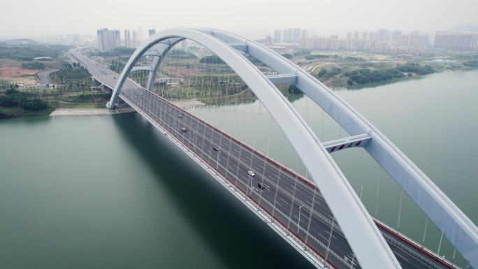 4K柳州官塘大桥航拍