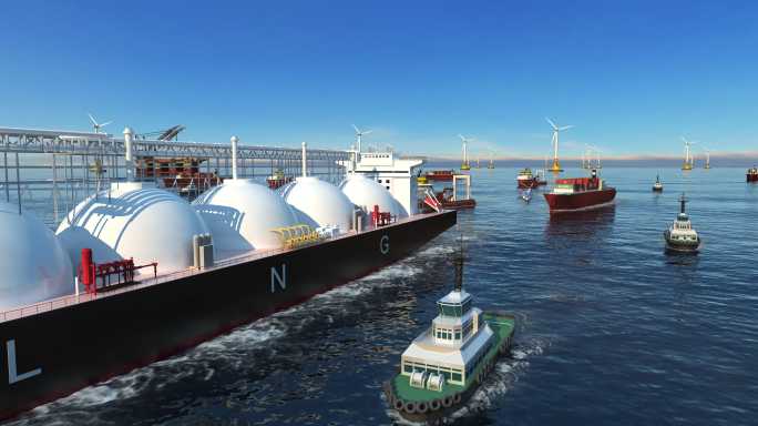 新能源LNG海轮海上风电
