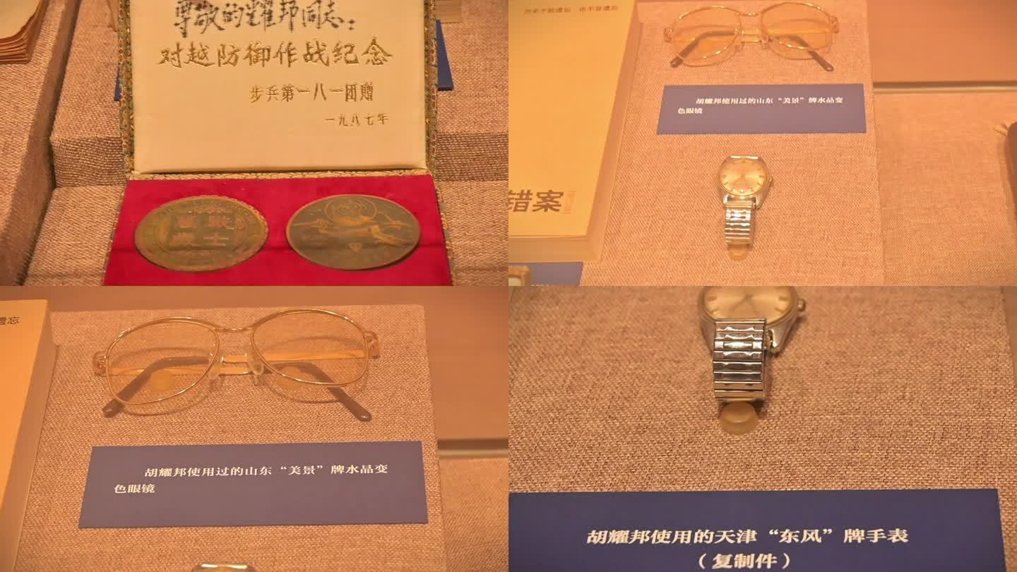 胡耀邦越防御作战纪念，手表，眼镜