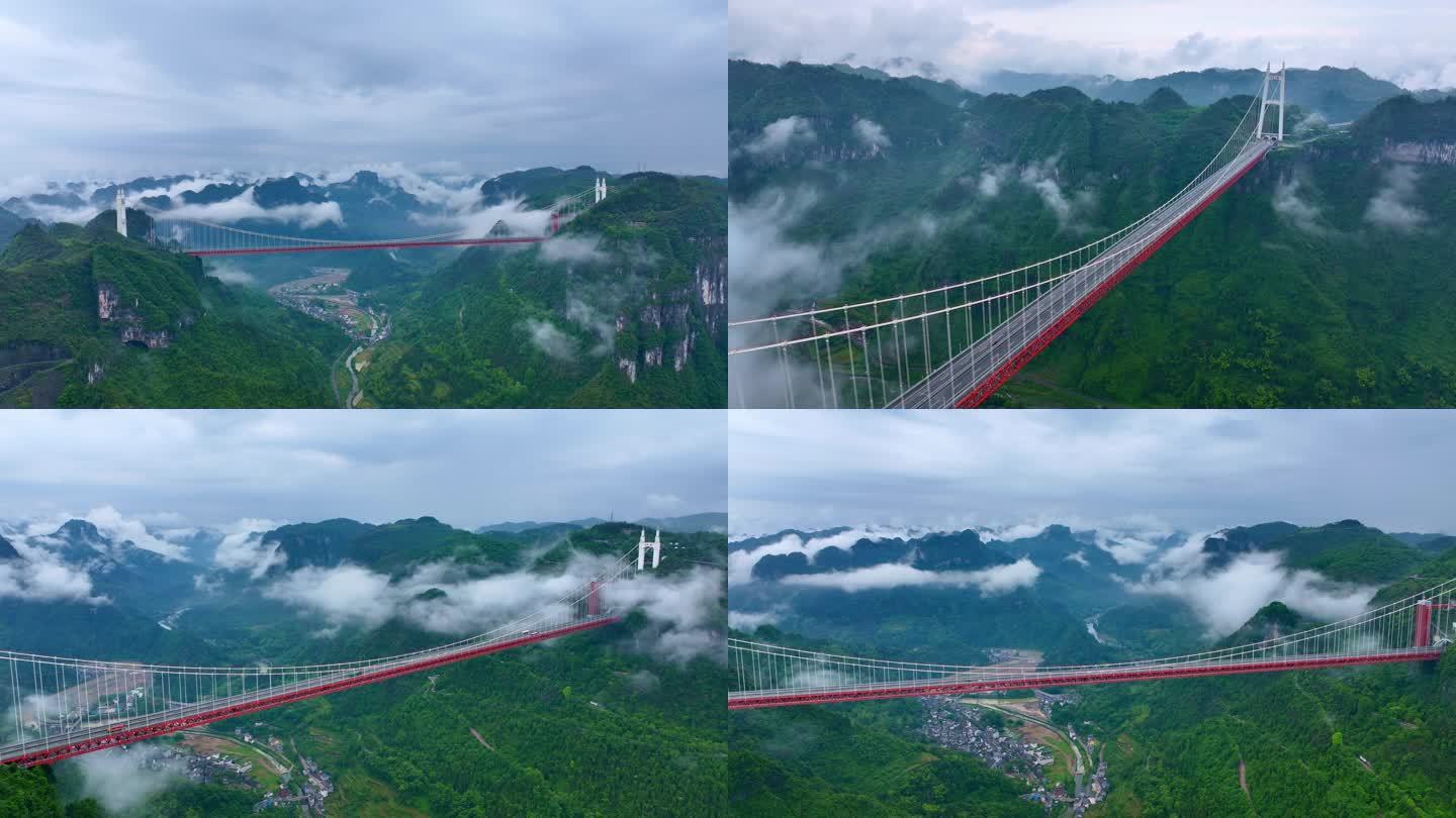 高速公路高架桥中国桥梁4k实拍