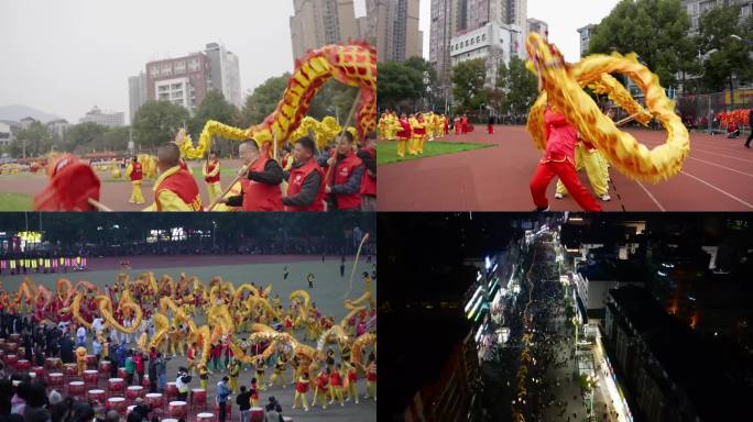 舞龙 表演 大型活动 元宵节 非物质文化