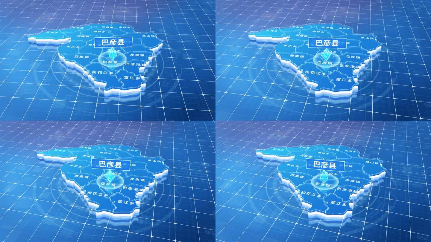 巴彦县蓝色三维科技区位地图