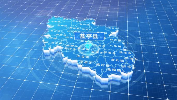盐亭县蓝色三维科技区位地图