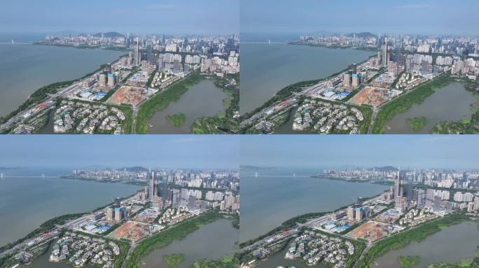 建设中的深圳湾超级总部航拍