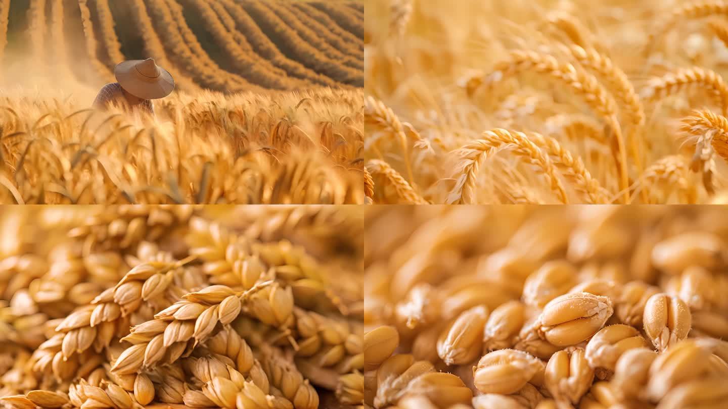 【合集】小满麦田小麦水稻谷物丰收