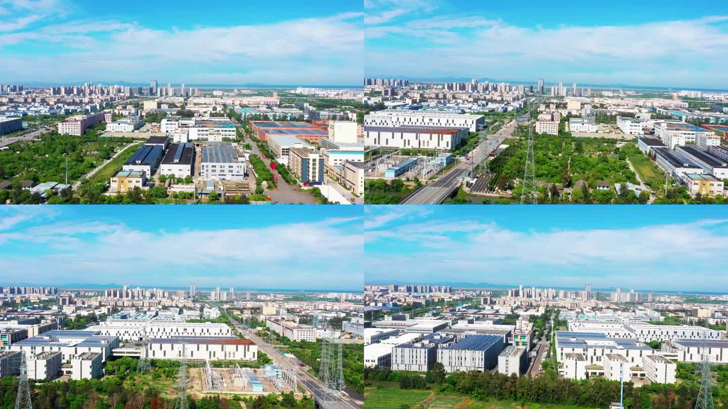 台州湾新区，沿海工业城，工业区航拍