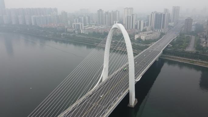 柳州白沙大桥航拍素材