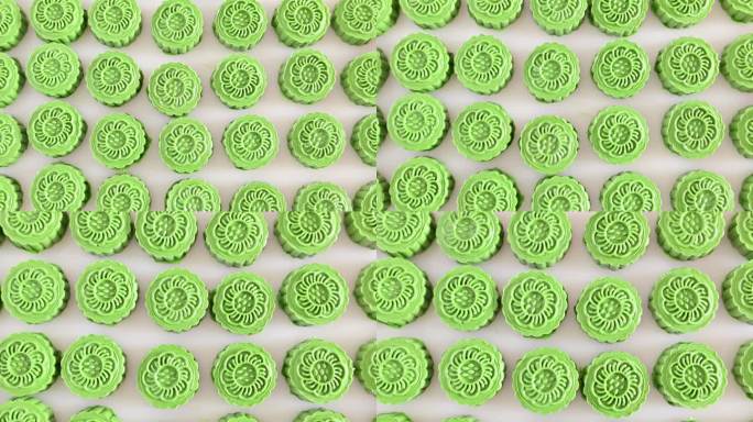 新鲜绿色美食糕点艾草饼