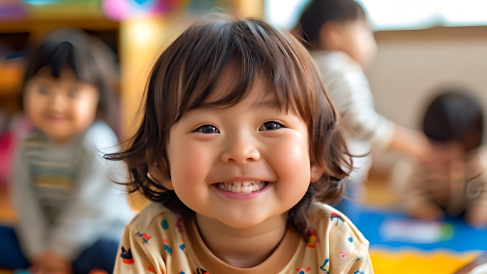 新生儿幼儿园儿童节欢笑成长