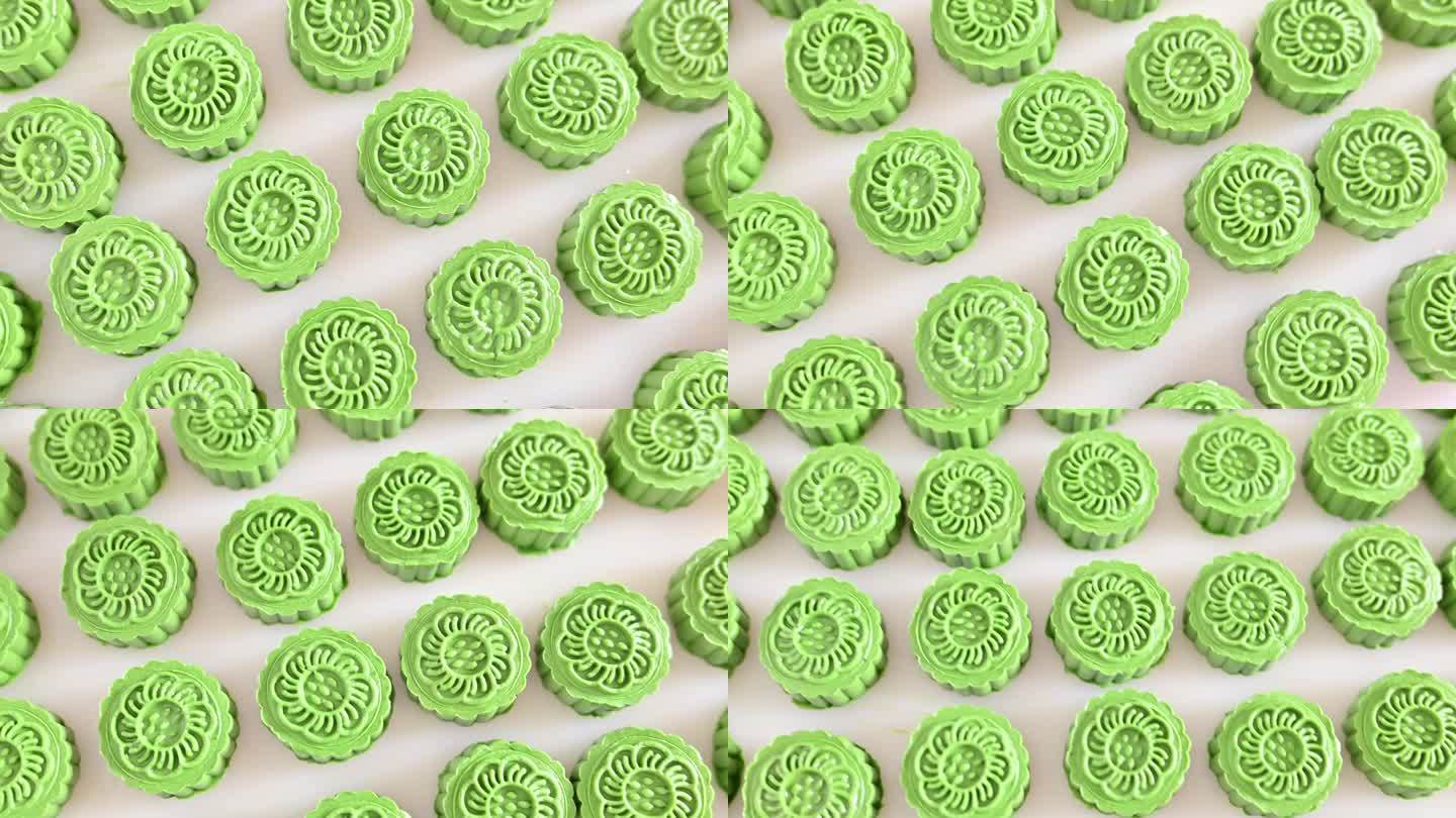 新鲜绿色美食糕点艾草饼