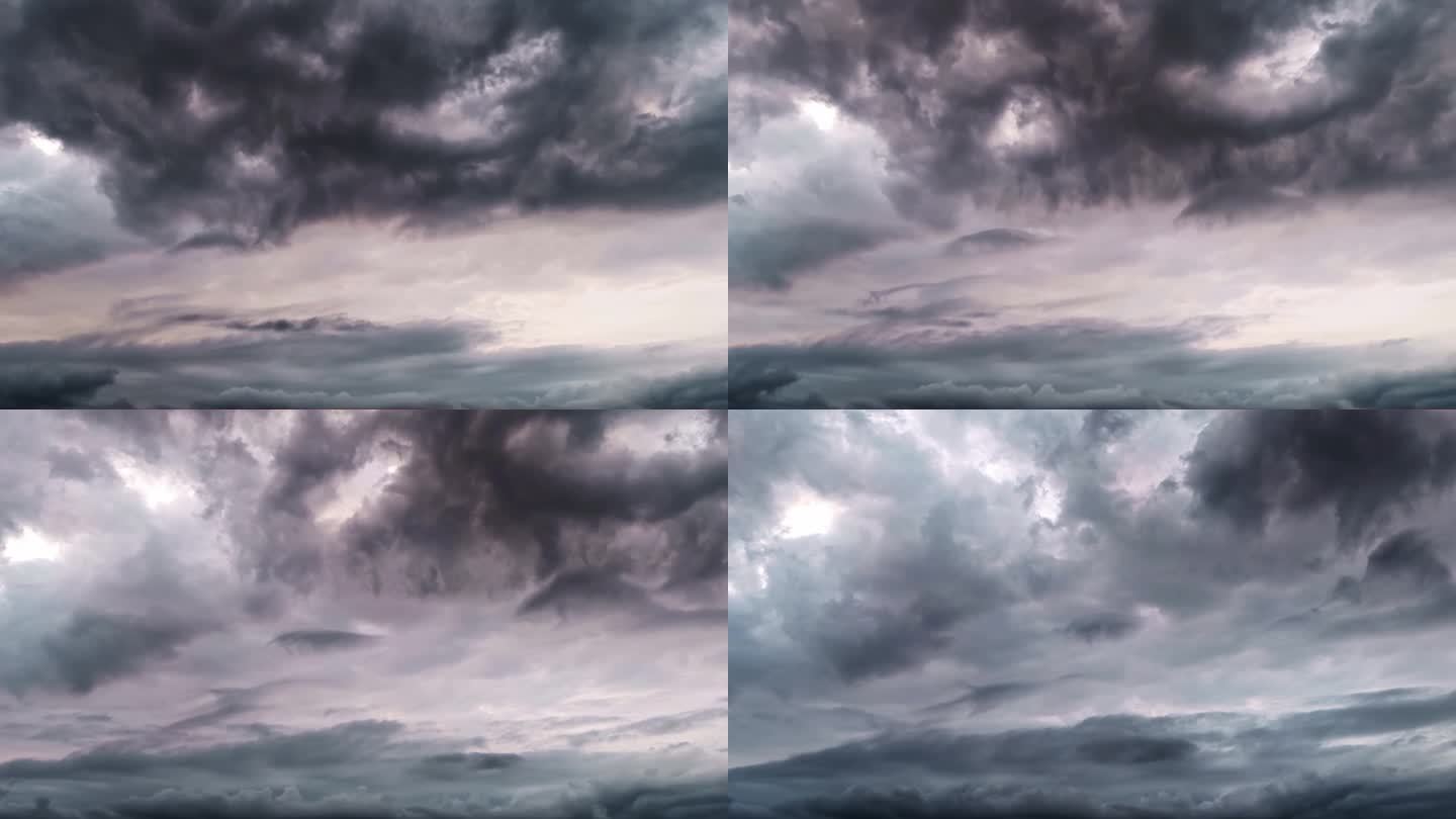 乌云云层变化延时摄影