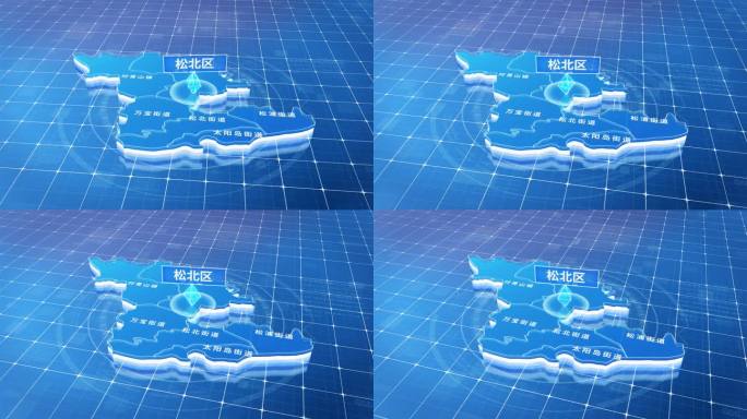 松北区蓝色三维科技区位地图